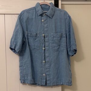 Zara Soft Blue Casual Shirt